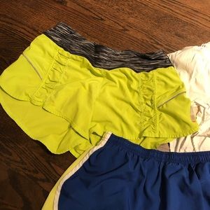 Zella Yellow Womens Athletic Shorts Size Small